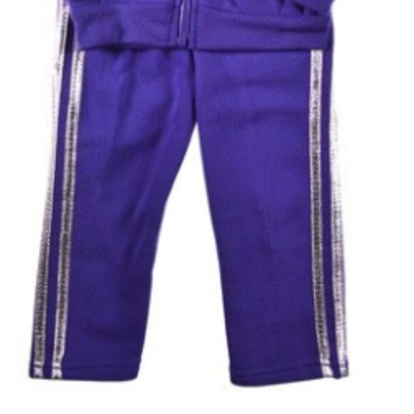 TEDDY BOOM Purple Girls 2T NWT Sparkle LOVE Zipper Hoodie Sweatpants NEW Gift - Picture 9 of 10